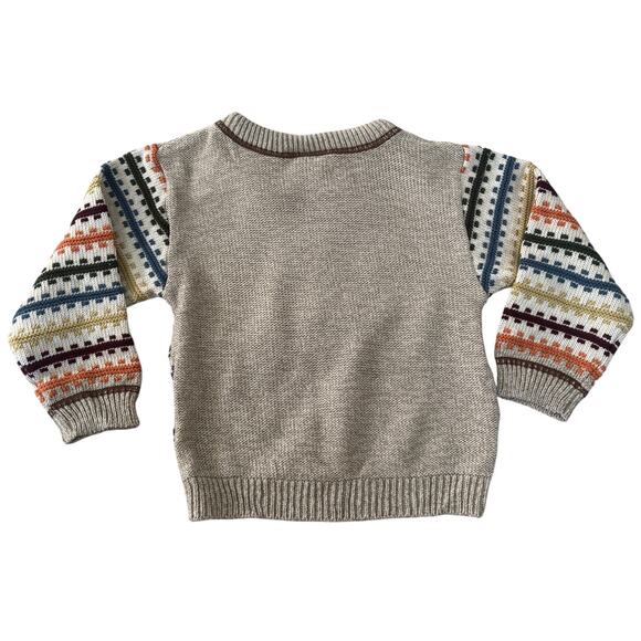 Vintage Dog Graphic Knit Sweater Toddler 3T Cozy Fair Isle Preppy Pullover - Picture 5 of 7